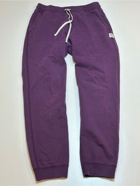 Reigning Champ Men's Midweight Terry Slim Sweatpants Aubergine Purple Joggers